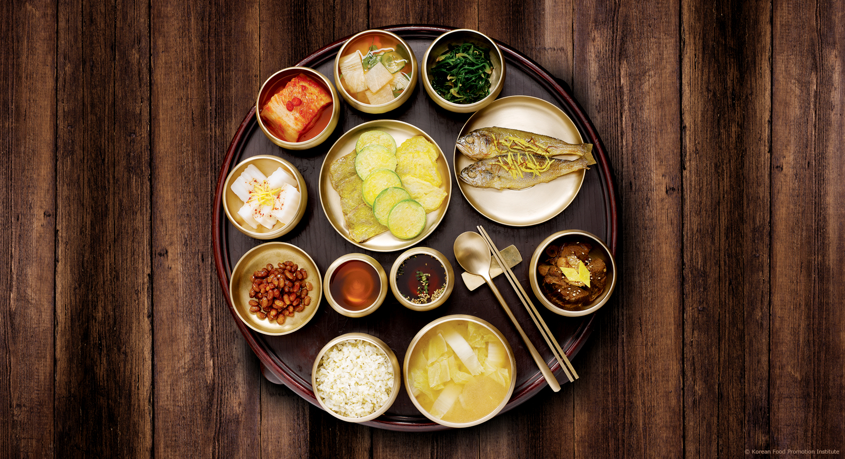 Korean lunch table